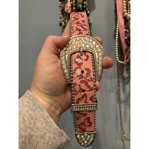 Nocona Girls Blazin' Roxx Belt Butterfly Sparkle Bling Cowgirl Western 28”